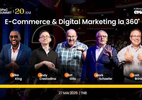 Agenda GPeC SUMMIT 26-27 Mai este publicată: 2 Masterclass-uri, 19 speakeri, Expo și content practic despre tot ce e important în E-Commerce și Digital Marketing