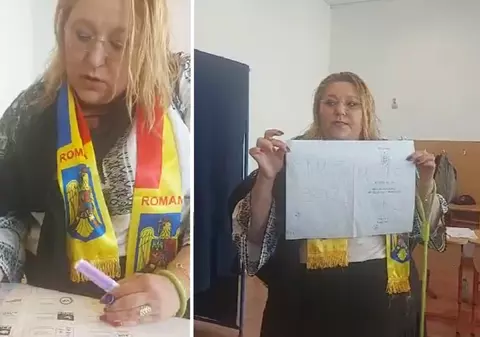 Diana Șoșoacă a jignit toți candidații la alegerile prezidențiale și a desenat pe buletinul de vot: „Puteți să îmi dați amendă cât vreți”