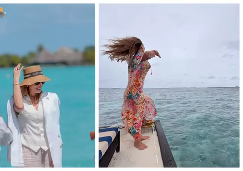 Imagini rare cu Iulia Vântur în Maldive. Vedeta a fost invitată la o nuntă. Cum arată camera în care a fost cazată iubita lui Salman Khan