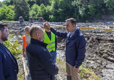 Ministrul economiei a mers la Salina Praid: „Este un moment critic, intervenim cu măsuri clare, finanțare urgentă”