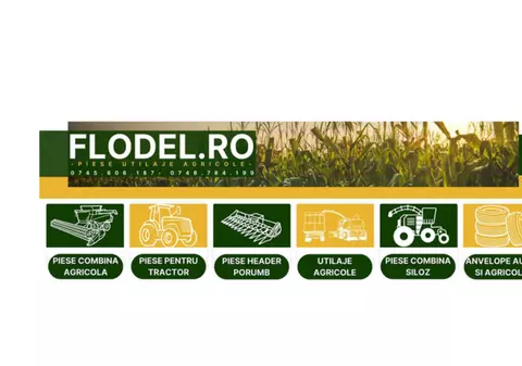 Piesele pentru headerul combinelor de porumb se găsesc acum la Flodel!
