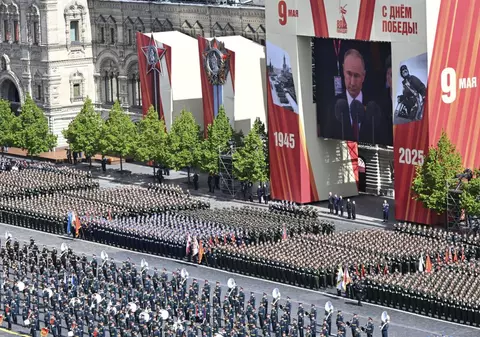 Parada de Ziua Victoriei, la Moscova. Putin a vorbit 10 minute, inclusiv despre invazia Ucrainei: „Adevărul şi dreptatea sunt de partea noastră”