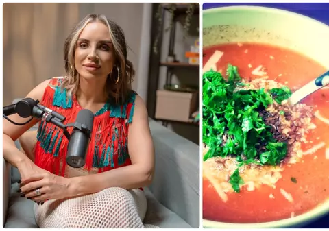 Rețeta de supă de roșii recomandată de Adina Halas, perfectă pentru zilele caniculare. Cât de repede se prepară. „Fiul meu a golit farfuria”