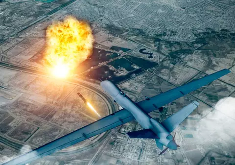 Dronele ucrainene au luat la țintă din nou o bază aeriană rusească, din apropiere de Moscova