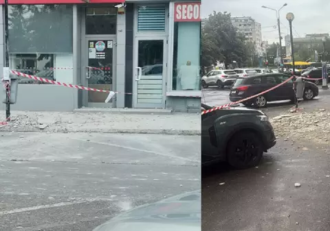 Cade tencuiala de pe blocul „7 Etaje” din Ploiești: „Pericol public”