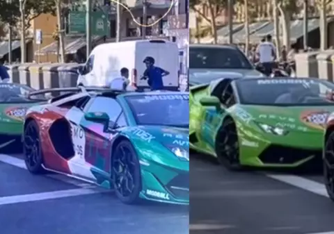 Șoferul unui Lamborghini a rămas fără ceasul de 50.000 de dolari, în timp ce aștepta la un semafor din Barcelona