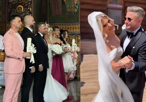 Imagini cu Lora și Ionuț Ghenu, nași de cununie pentru sora lui. Cântăreața nu s-a abținut și a cântat la nunta cumnatei sale