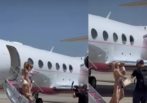 Paris Hilton a aterizat la Craiova, alături de fiul său. Va urca mâine seară pe scena Festivalului IntenCity