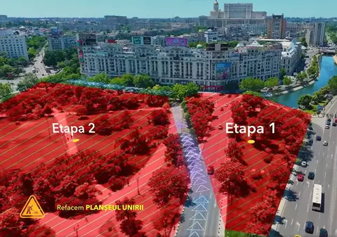 Piața Unirii intră în șantier pentru consolidarea Planșeului Unirii până în 2027. Toate detaliile, istoricul și rutele ocolitoare pentru șoferi | VIDEO