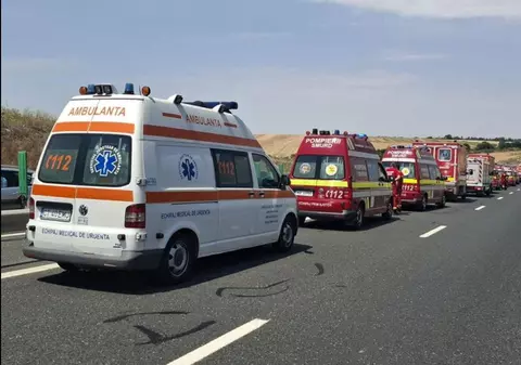 Accident în lanț cu 6 mașini, pe Autostrada Soarelui: a fost activat Planul Roșu de Intervenție, traficul este blocat