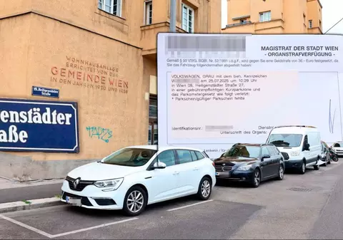 A parcat în fața casei și a fost sancționat sever imediat. Capcană de amenzi la Viena