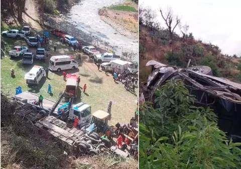 Un autobuz s-a rupt în două, după ce s-a prăvălit într-o râpă, de pe o șosea din Peru: cel puțin 18 morți și zeci de răniți