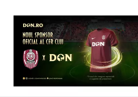 Don.ro este noul sponsor oficial al CFR Cluj, unul dintre cele mai mari cluburi de fotbal din România
