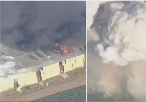 Explozie uriașă la un depozit de artificii din Esparto, California: autoritățile au ordonat evacuări urgente