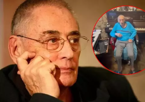 Imagini îngrijorătoare cu Horia Moculescu. Compozitorul este vizibil slăbit și este în cărucior cu rotile