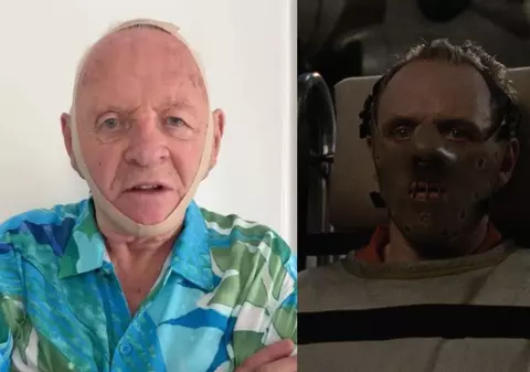 Anthony Hopkins râde de masca facială creată de Kim Kardashian. Cu ce o compară actorul: „Mulțumesc, Kim. Nu te teme să vii la cină”