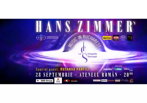 Violonista Rusanda Panfili şi Orchestra La Chapelle Sauvage  vor fermeca Bucureștiul cu muzica lui Hans Zimmer pe 28 septembrie la Ateneul Român