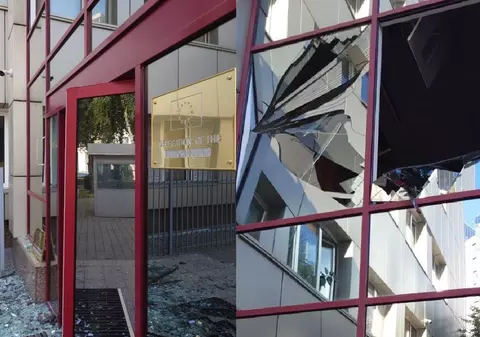 Rusia a bombardat „intenționat” sediul delegației Uniunii Europene din Kiev