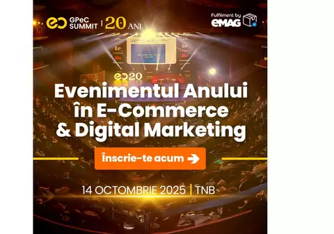 GPeC SUMMIT 14 Octombrie – ziua în care domeniile E-Commerce și Digital Marketing sărbătoresc două decenii împreună cu GPeC