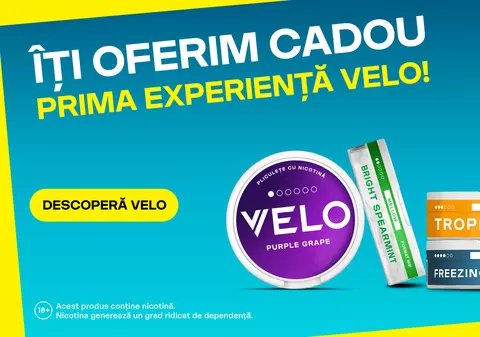 Vrei să încerci o alternativă fără fum? Descoperă VELO și testează-l gratuit