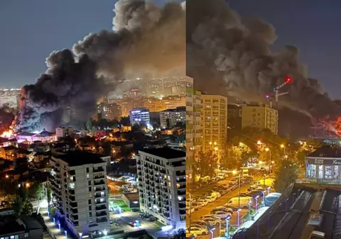 Poluare masivă în București după incendiul la depozitul Antrefrig. Senzorii au înregistrat valori alarmante. „Miroase ca un mix între păcură și sulf”