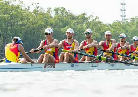 România face istorie cu o nouă medalie de aur câștigată la Mondialele de canotaj, la proba de 8+1 mixt