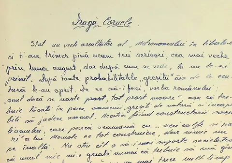 Scrisoarea trimisă în 1970 de un elev de liceu din Sighișoara care i-a făcut pe comuniști să ia probe de scris de la toți elevii din oraș