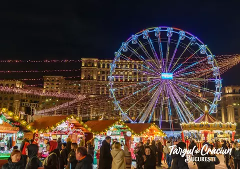 Târgul de Crăciun București 2025. Cât costă să închiriezi o căsuță pentru a vinde sarmale, cârnați și fasole cu ciolan