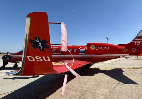 Un avion „ambulanță aeriană" va decola din București cu destinația Austria și e posibil să transporte un pacient rănit în explozia din Rahova