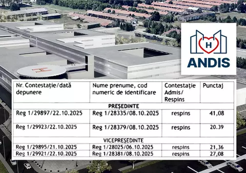 Rezultate catastrofale la concursul pentru șefia agenției care se ocupă de spitalele regionale: cea mai mare notă a fost 4. Secretarul general, acuzat că și-a asumat ilegal funcția de președinte