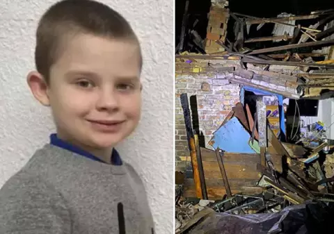 El este băiețelul de 7 ani ucis azi noapte de dronele rusești, în Zaporojie. Mama a săpat cu mâinile goale, ca să-l scoată de sub dărâmături