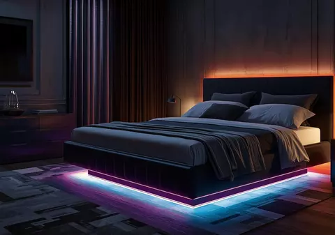Paturile cu LED – combinația perfectă între design modern și atmosferă relaxantă în dormitor