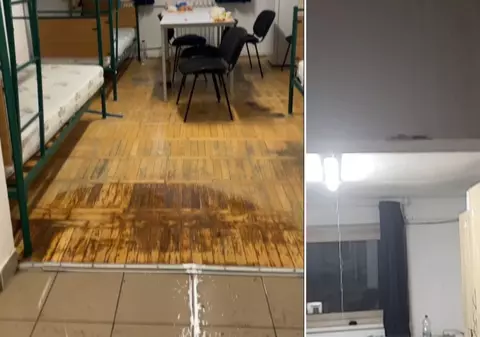Mai multe camere de cămin ale Universității de Vest din Timișoara au fost inundate în urma ploilor. Ce se întâmplă cu studenții cazați acolo