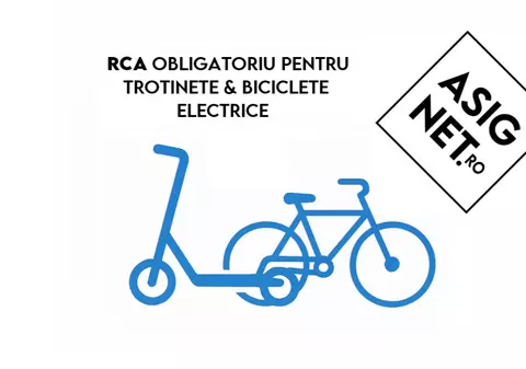 RCA obligatoriu pentru unele trotinete și biciclete electrice