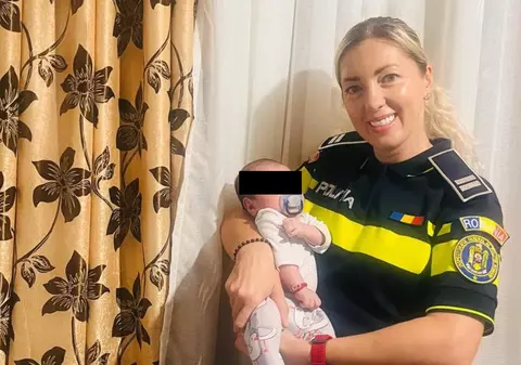 O polițistă din Prahova, eroină în miez de noapte chiar pe scara blocului în care locuiește: cum a reușit să salveze un bebeluș în ultima clipă