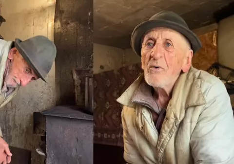 Cum arată o zi din viața lui nenea Pavel, bătrânul de 86 de ani care nu mai are pe nimeni și trăiește singur în munți