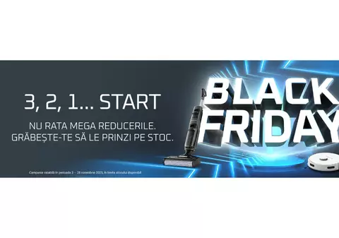 Black Friday Rowenta: aspiratoare și produse pentru îngrijirea părului la prețuri speciale