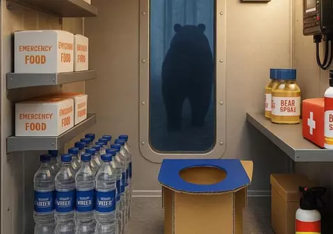 O firmă din Japonia a lansat containerul pentru urși. Refugiul în care oamenii se pot adăposti în timpul unui atac are curent și toaletă