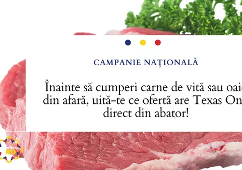 Înainte să cumperi carne de vită sau oaie din afară, uită-te ce ofertă are Texas Oni, direct din abator!