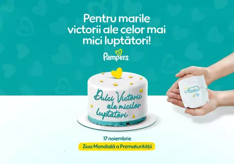 Pampers celebrează micii luptători născuți prematur și continuă donația anuală de scutece către maternități