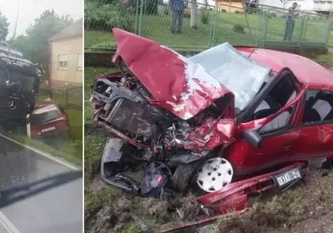 Un șofer român de TIR i-a înfuriat pe localnicii unui sat din Croația, după ce a zdrobit un Citroën: „Nu a avut nicio reacție”