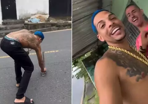 Șoferi confuzi și forțați să frâneze brusc de un desen pe șosea, în Brazilia: un influencer i-a păcălit pe toți