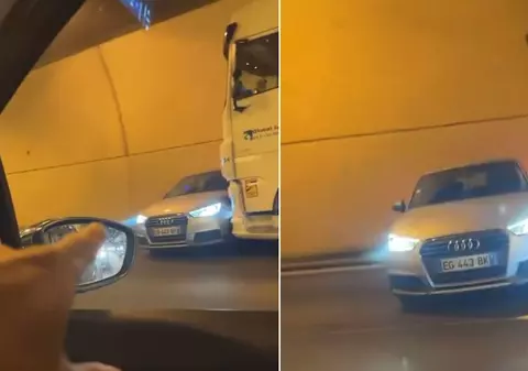 Șofer de Audi îngrozit după ce un camion l-a târât 300 de metri, într-un tunel din Franța: „Era să mă omoare și l-au lăsat să plece”
