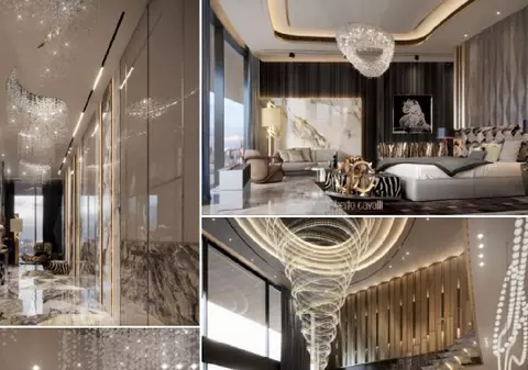 Cum arată apartamentul din București, „mobilat și utilat Cavalli”, care se vinde cu 3 milioane de euro. Pozele apar și pe un site de imobiliare din Dubai