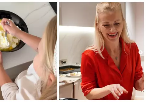 Rețeta de plăcintă cu brânză pregătită de fiica Elwirei Petre. Ariana a moștenit pasiunea mamei sale. „Ce bine că am ajutoare”