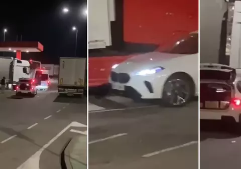 Un șofer de TIR a strivit duba hoților și s-a bătut cu ei cu pachetele furate, într-o parcare de pe autostrada AP-7 din Spania