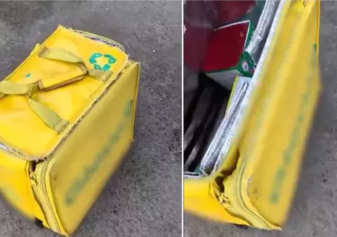 Jandarmii din București au deschis o geantă Glovo, după ce au auzit ce a spus bărbatul care o căra: „Nu era livrator”