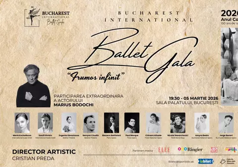 Maria Kochetkova, o stea a baletului mondial, în premieră în România, în cadrul Galei Bucharest International Ballet dedicată lui Constantin Brâncuși