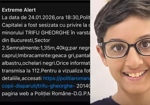Copilul de 11 ani, dat dispărut în București, a fost găsit: este în afara oricărui pericol