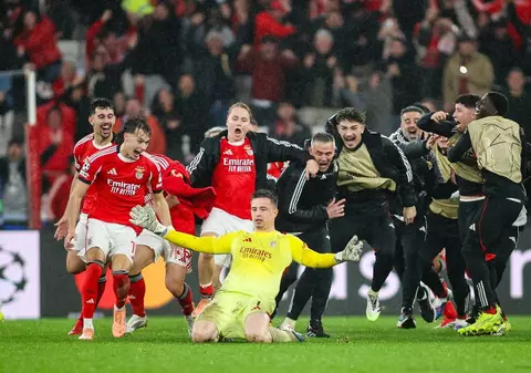 Liga Campionilor: Seară nebună la Lisabona: Benfica a învins Realul cu 4-2 după ce portarul Trubin a marcat la ultima fază